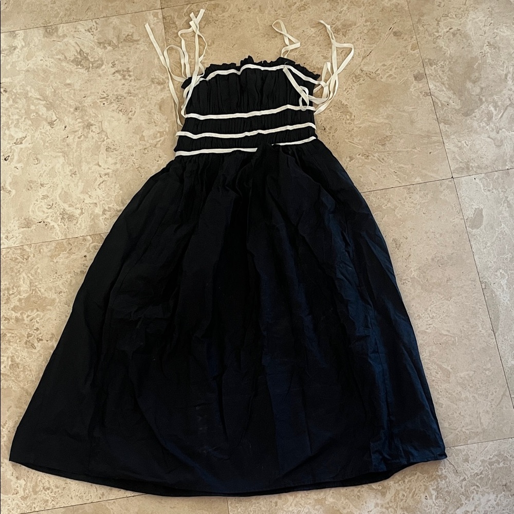 Black and White Tied Dress